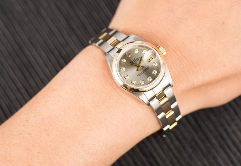 Ladies Datejust 79163 Silver Diamond Dial