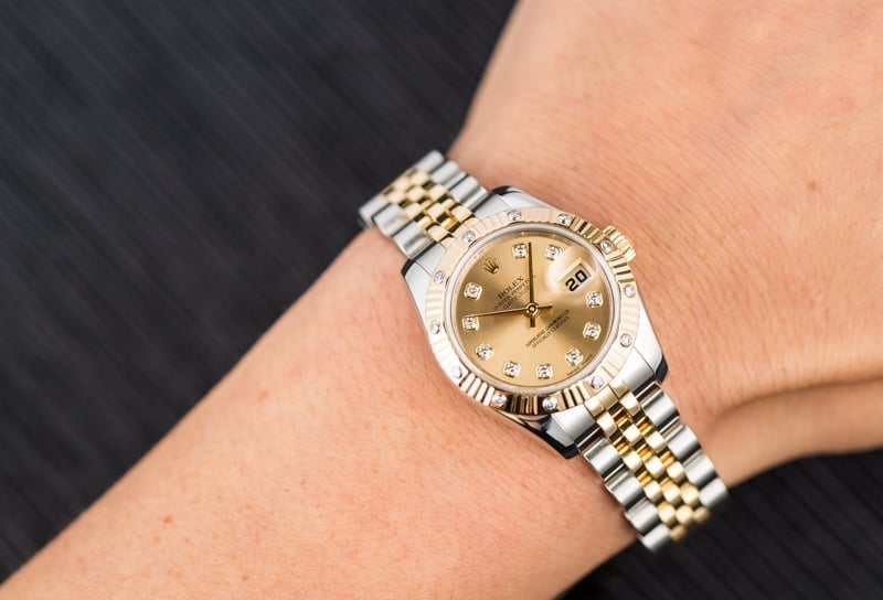 Rolex Lady-Datejust 179313 Diamond Champagne