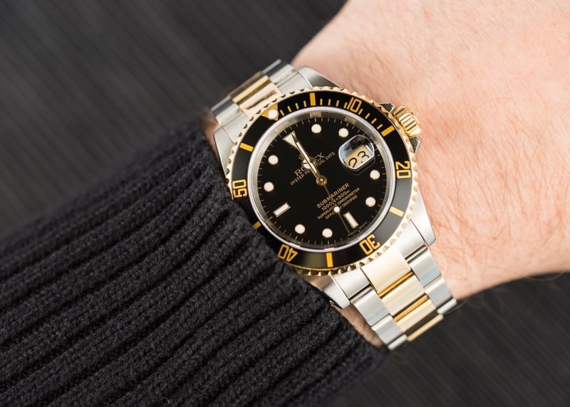 Rolex Submariner 16613 100% Authentic Black