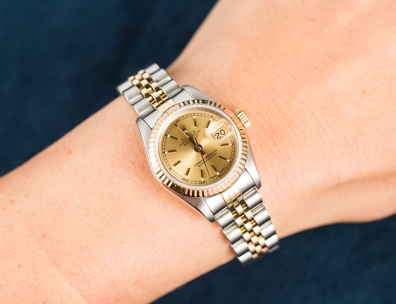 Rolex Lady-Datejust 69173 Champagne Certified Pre-Owned