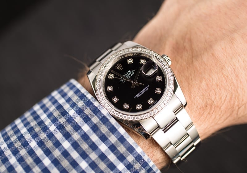 Rolex Datejust 116244 Black Diamond Dial