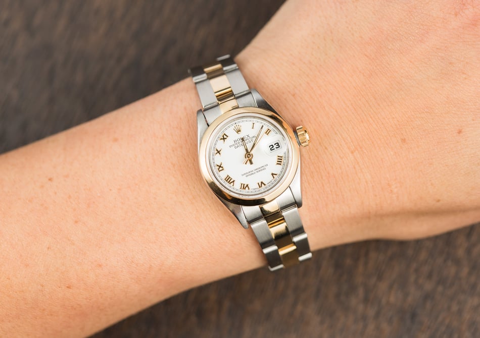 Rolex Ladies Datejust 69163 White Roman