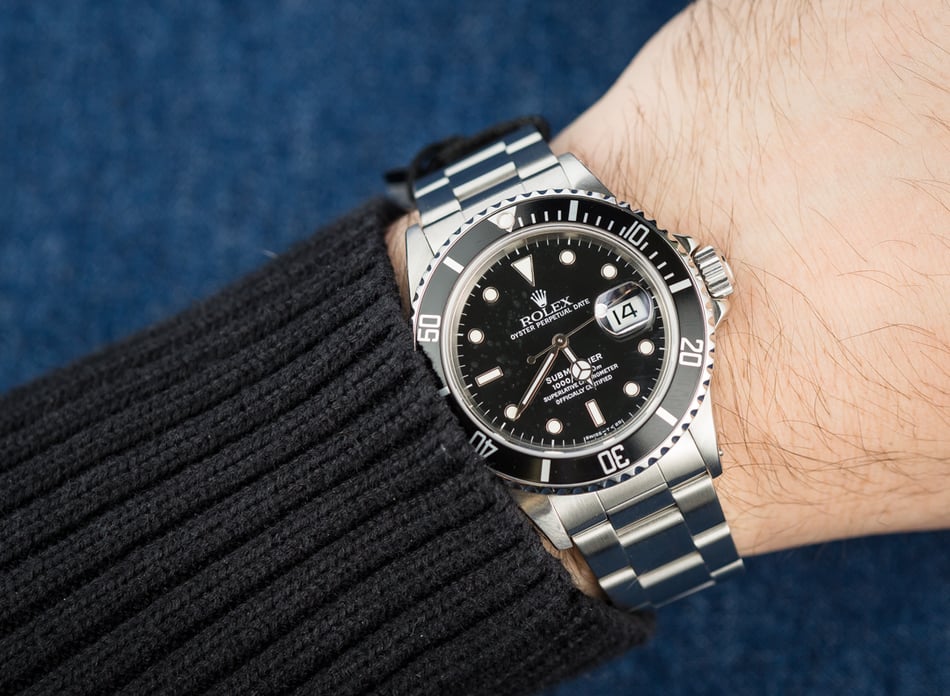 Rolex Submariner 16800 Black Stainless Steel