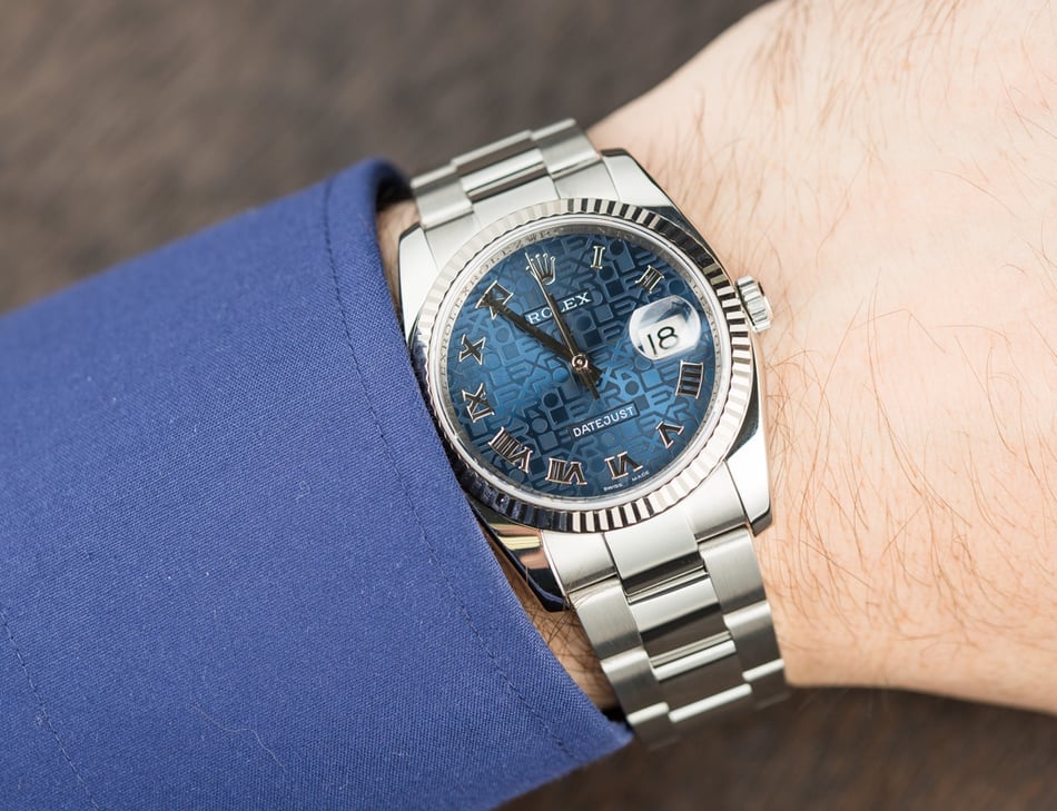 Rolex Datejust 116234 Blue Jubilee Dial