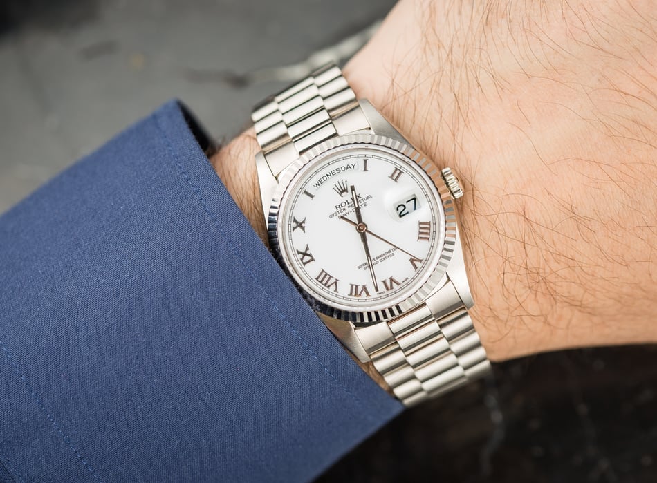 Rolex President 18239 White Gold