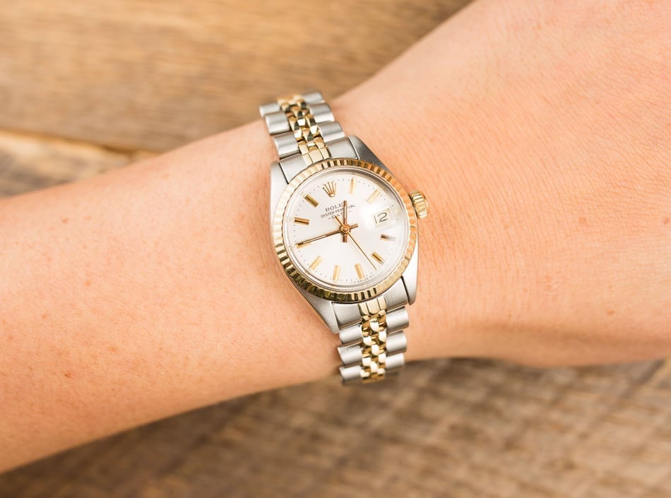 Rolex Vintage Ladies Date 6917 Silver Dial