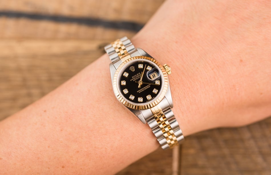 Rolex Lady-Datejust 79173 Black Diamond Dial