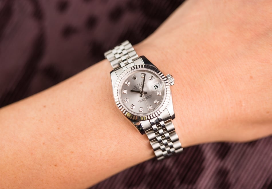 Rolex Lady-Datejust 179174 Rhodium Diamond