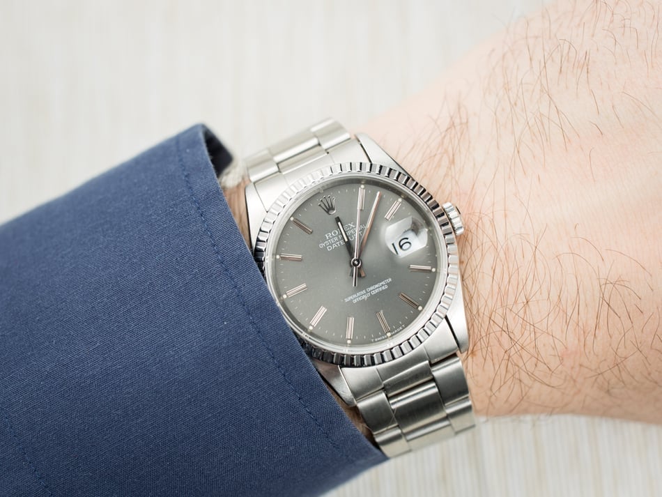 Rolex Datejust 16220 Slate Dial