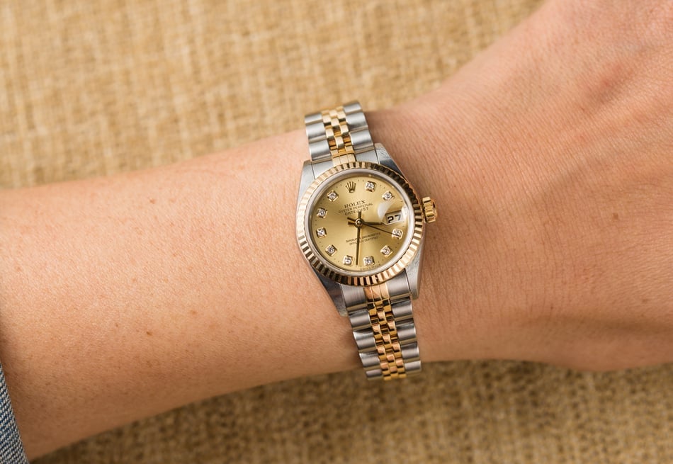 Rolex Ladies Datejust 79173 Champagne Diamond