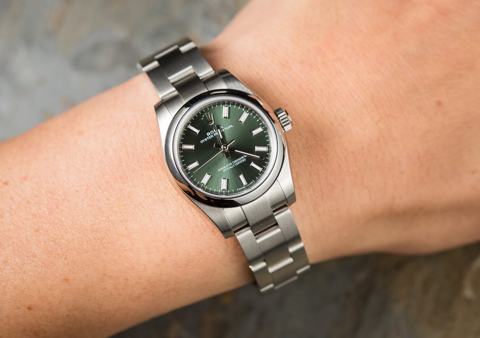 Rolex Lady Oyster Perpetual 176200 Olive Green