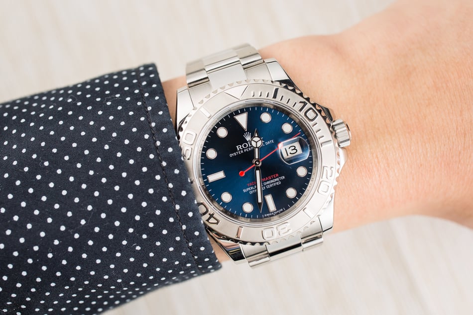 Rolex Platinum Blue Yacht-Master 116622