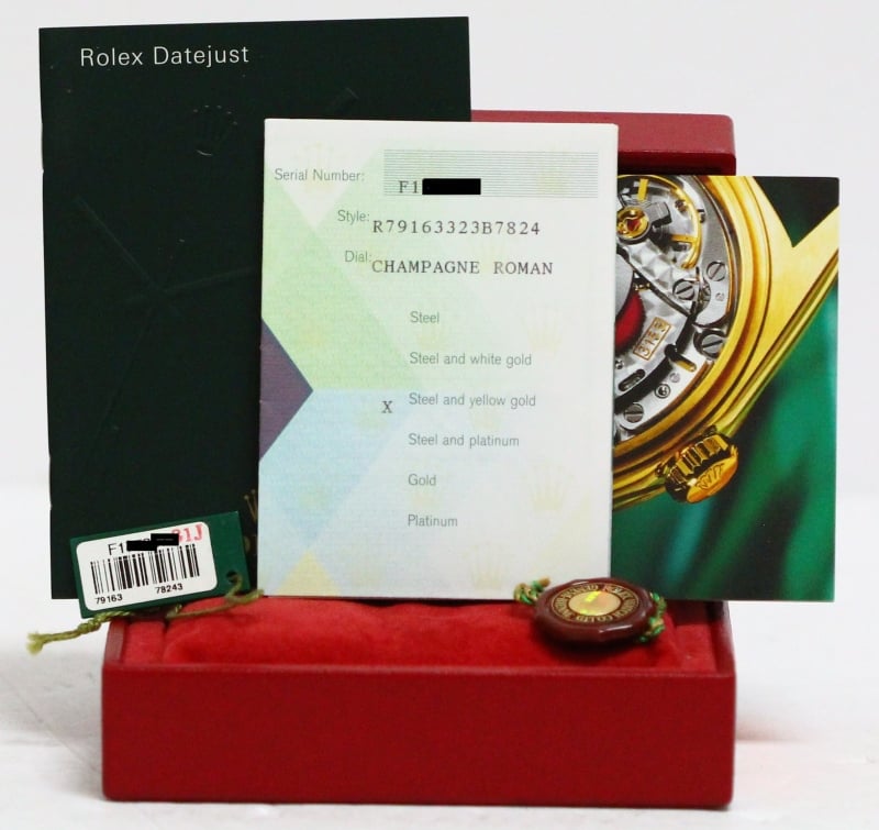 Rolex Lady-Datejust 79163 Champagne Roman