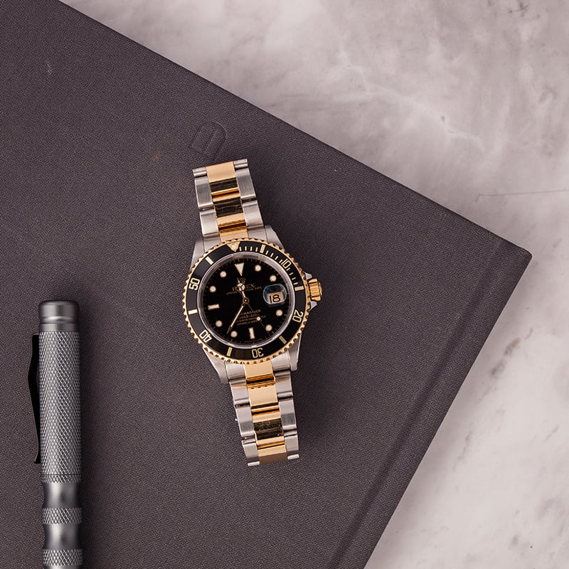 Pre Owned Rolex Submariner Two-Tone Oyster 16613