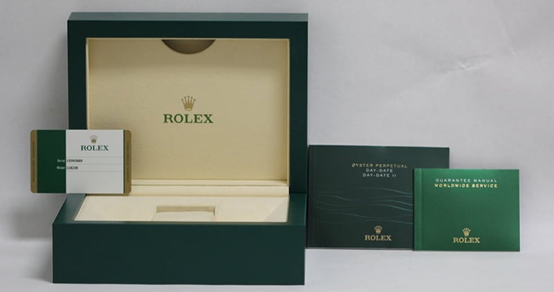 Unworn Rolex President 118238 Roman Dial