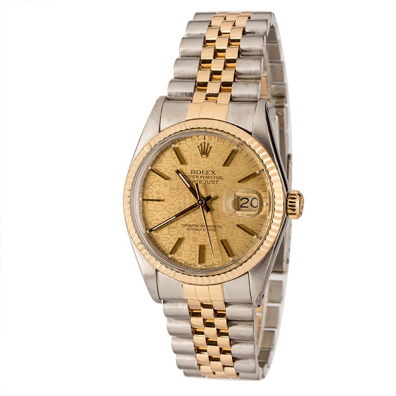 Datejust Rolex Model 16013 Two-Tone