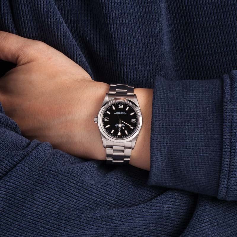 PreOwned Rolex Explorer 14270 Smooth Bezel