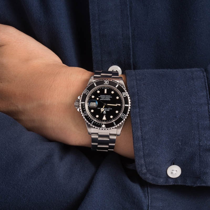 Rolex Submariner 16800 Black Dial