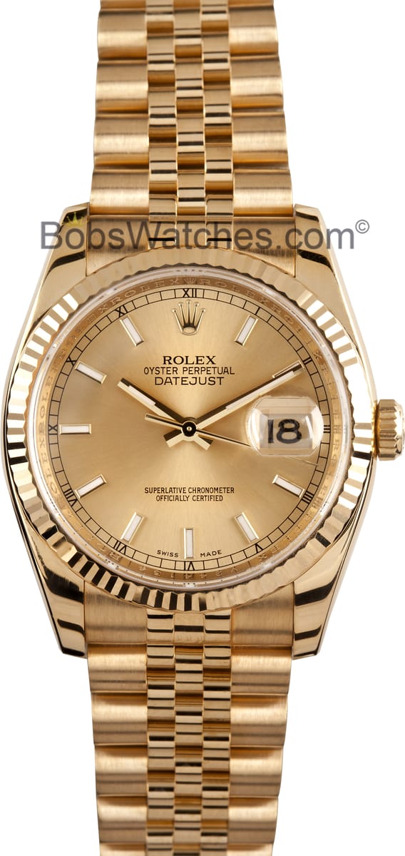 used gold rolex