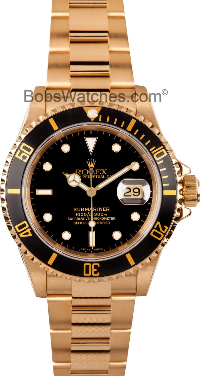 used gold mens rolex