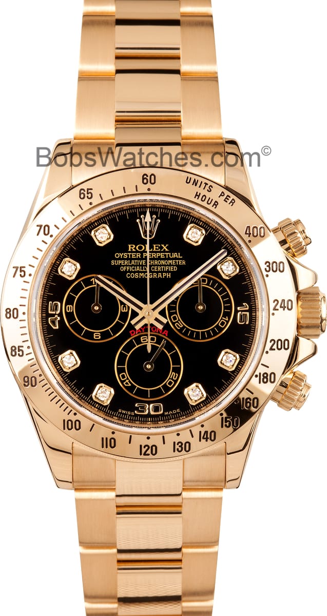 Rolex Daytona 18k Yellow Gold Watch - Save $1,000's