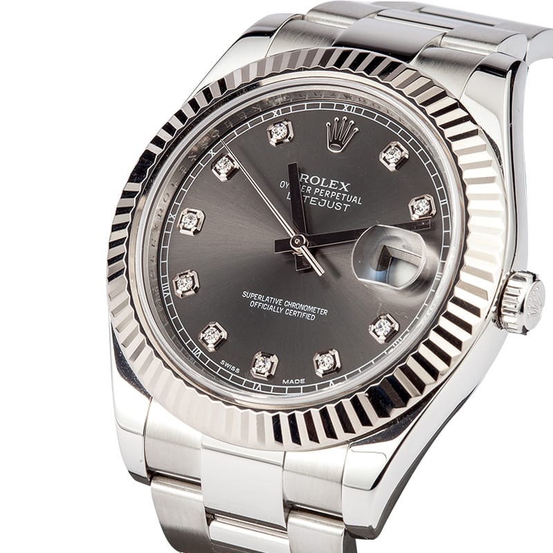 Rolex Datejust II Diamond Dial 116334 - Save At Bob's Watches