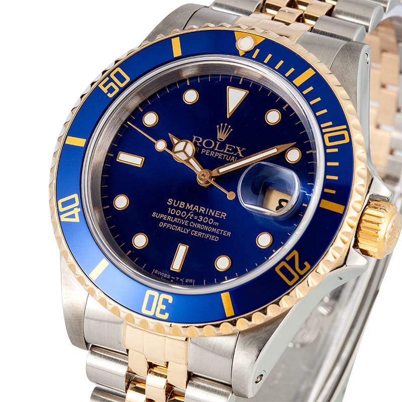 Two Tone Submariner 16613 Jubilee - 100% Rolex