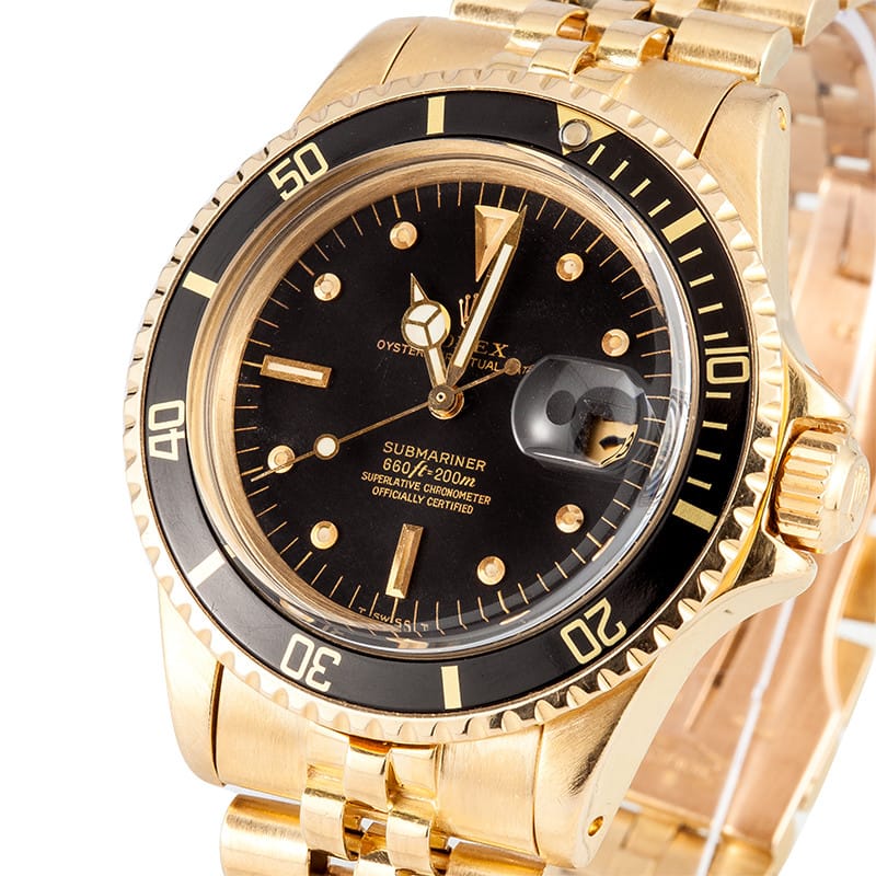 1968 Rolex Submariner 1680 18K Yellow Gold