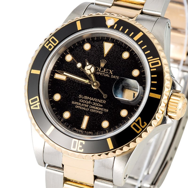 2 tone submariner black face