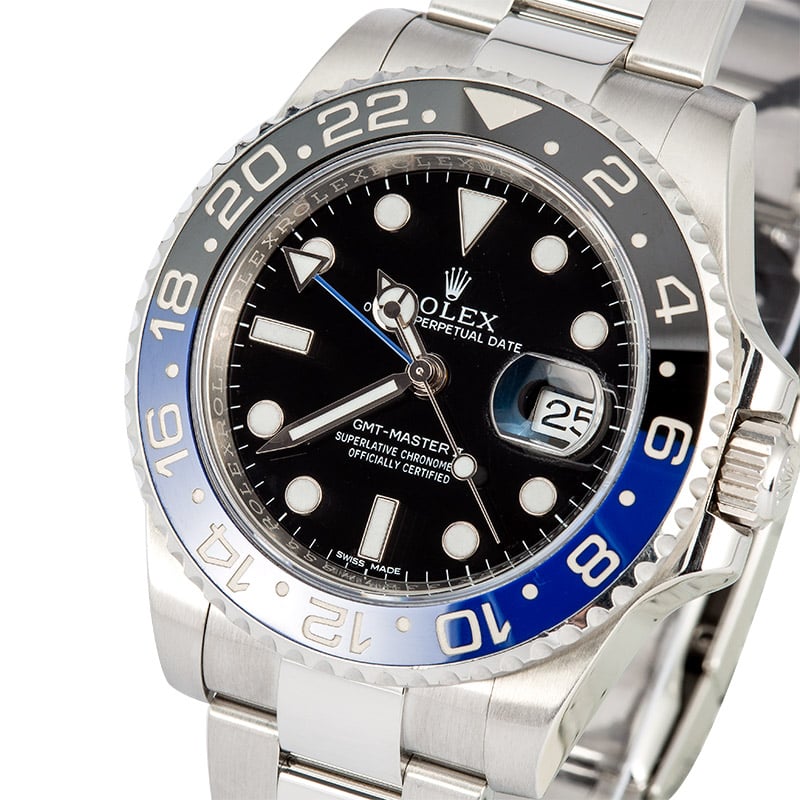 rolex blue black gmt