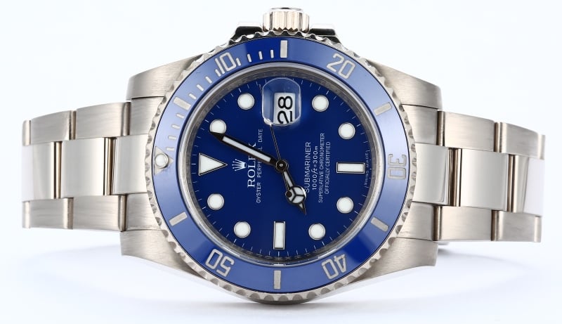 Rolex Submariner Anniversary White Gold 116619