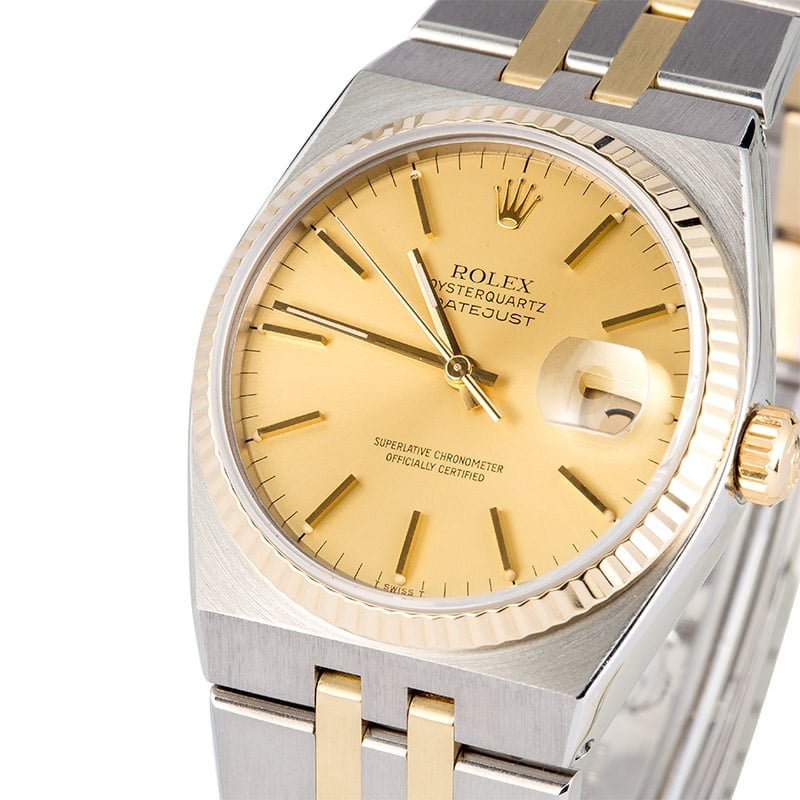 Rolex Oysterquartz Datejust 17013 Certified Pre Owned