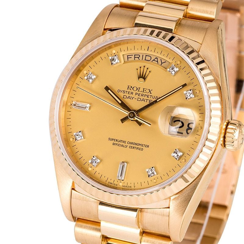 Rolex President 18k Gold Ref 18038 at Bob's Watches