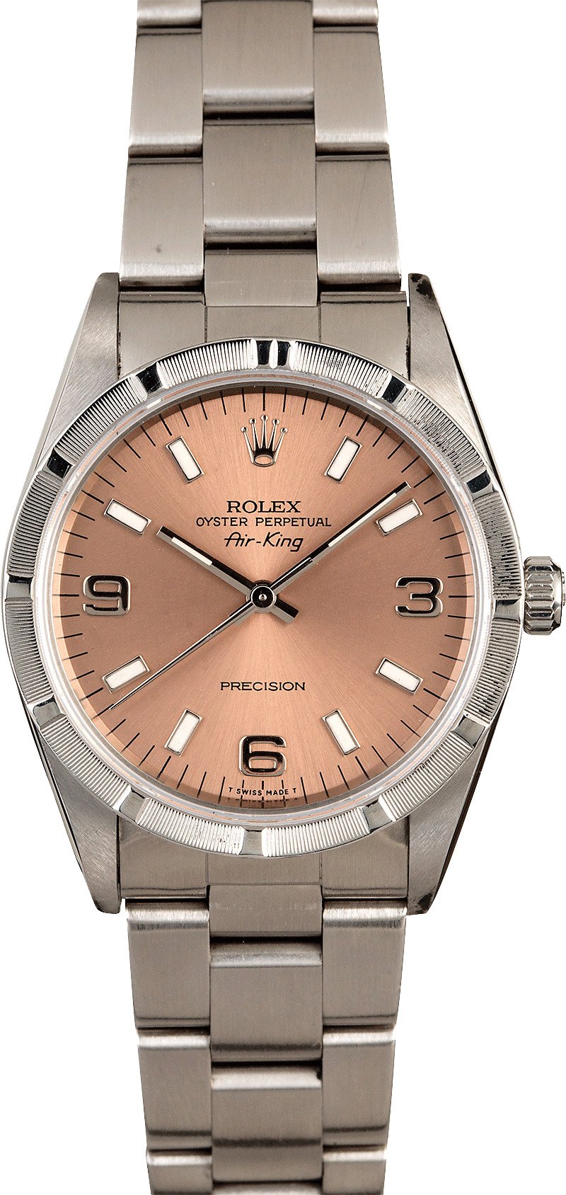 rolex air king salmon dial