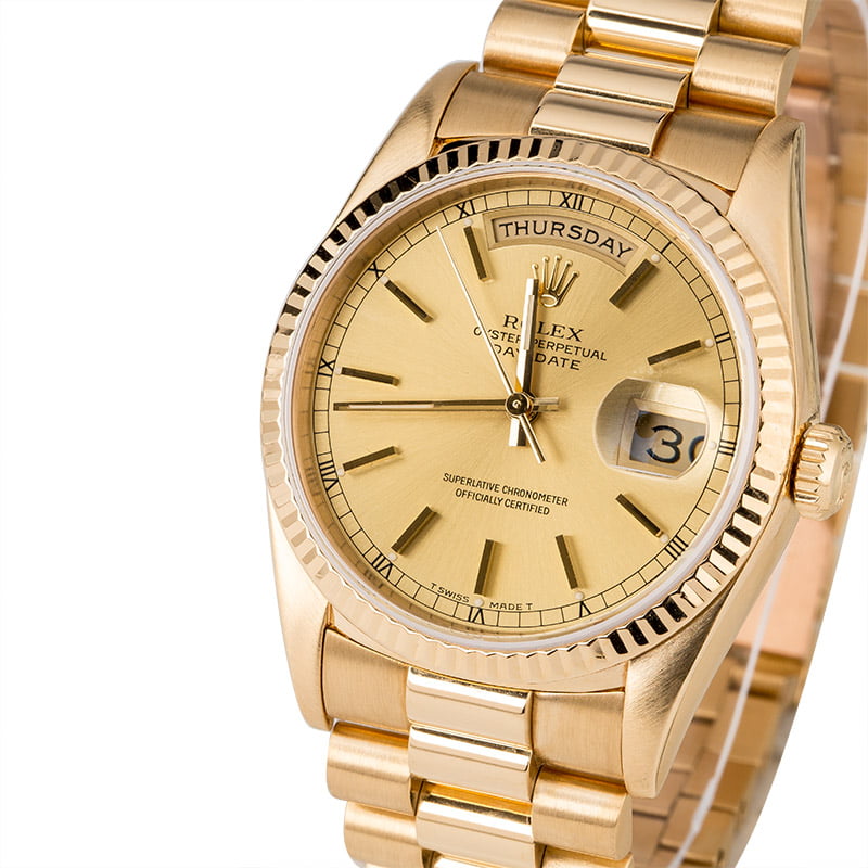 Buy Used Rolex President 18238 | Bob's Watches - Sku: 131305