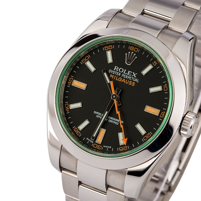 rolex milgauss nero