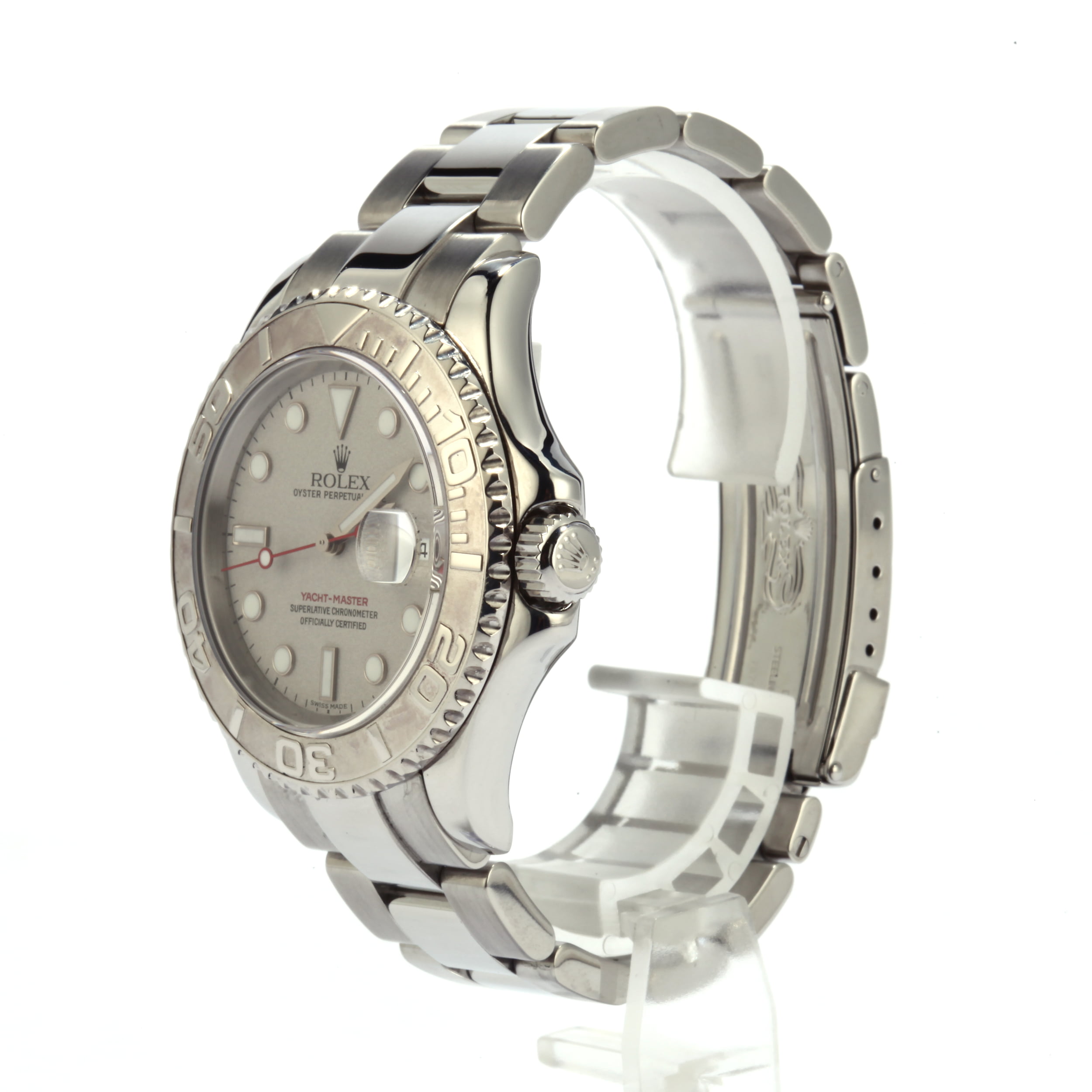 Used Rolex Yacht-Master 16622 Platinum Bezel Watch