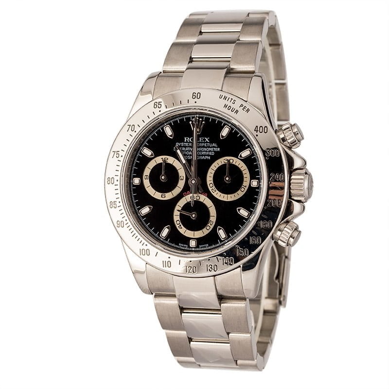 Pre-Owned Rolex Daytona 116520BKSO | Bob's Watches