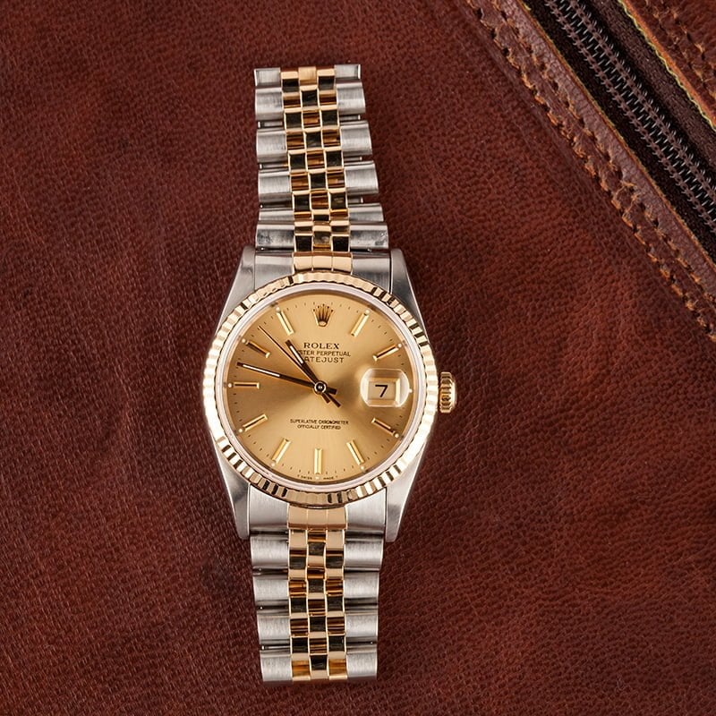 rolex two tone datejust 36mm