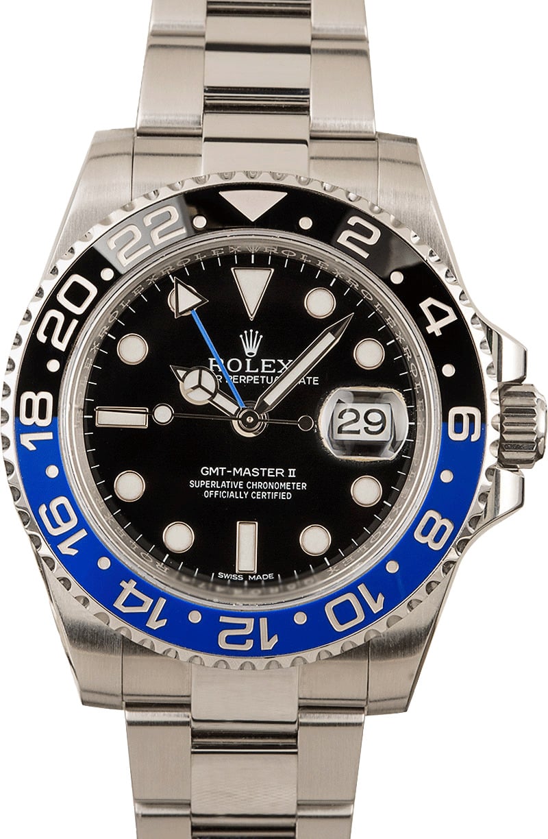 Buy Used Rolex GMT Master II 116710 Bob s Watches Sku 143948 x