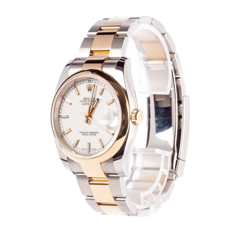 PreOwned Rolex Datejust 116203 White Dial