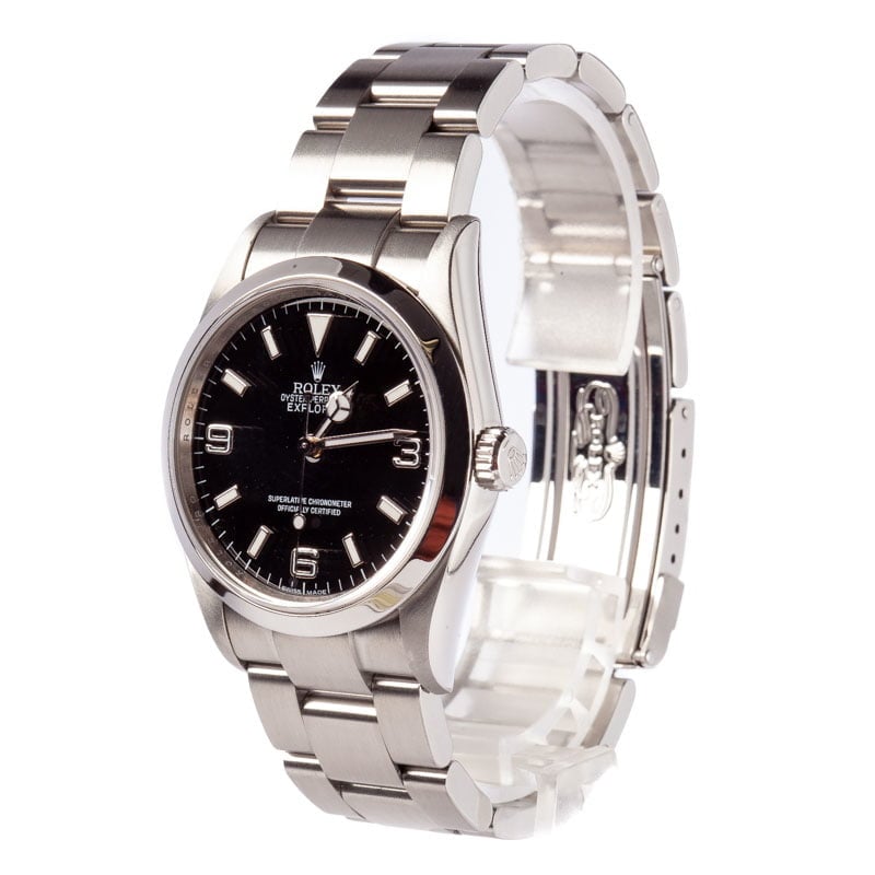 Pre-Owned Rolex Explorer 114270 Arabic Markers