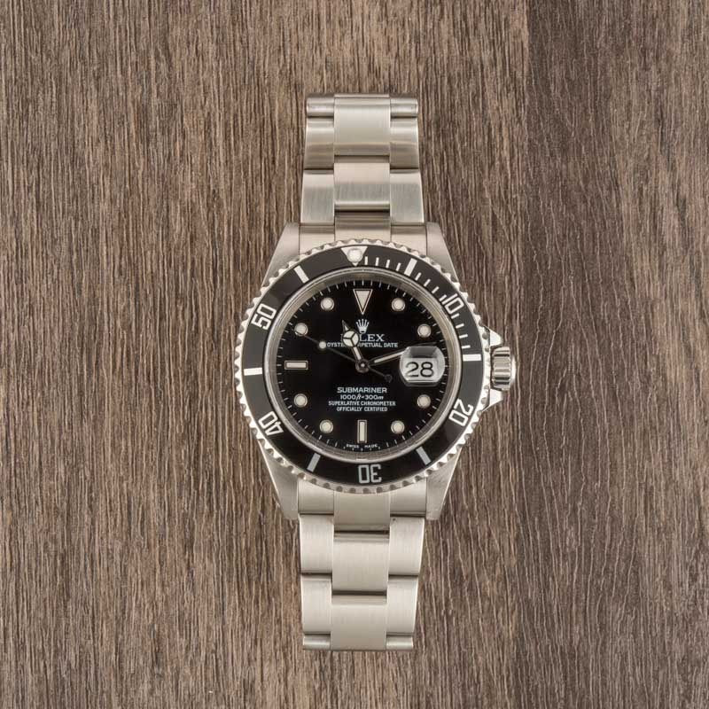 Buy Used Rolex Submariner 16610 Bob s Watches Sku 161790