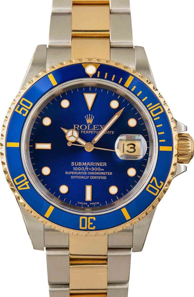 Buy Used Rolex Submariner 16613 | Bob's Watches - Sku: 162299