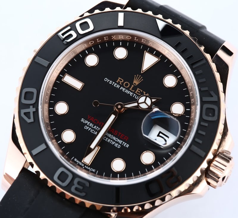 rolex yacht master oysterflex stainless steel