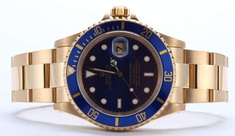 Rolex - Submariner Date Gold with Serti Dial | Bob's Watches