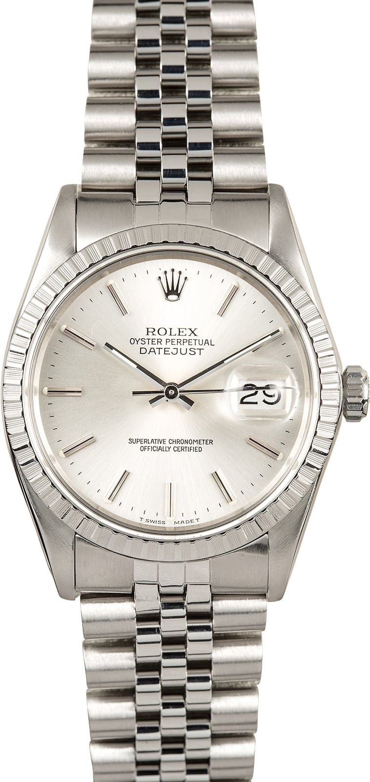 silver mens rolex