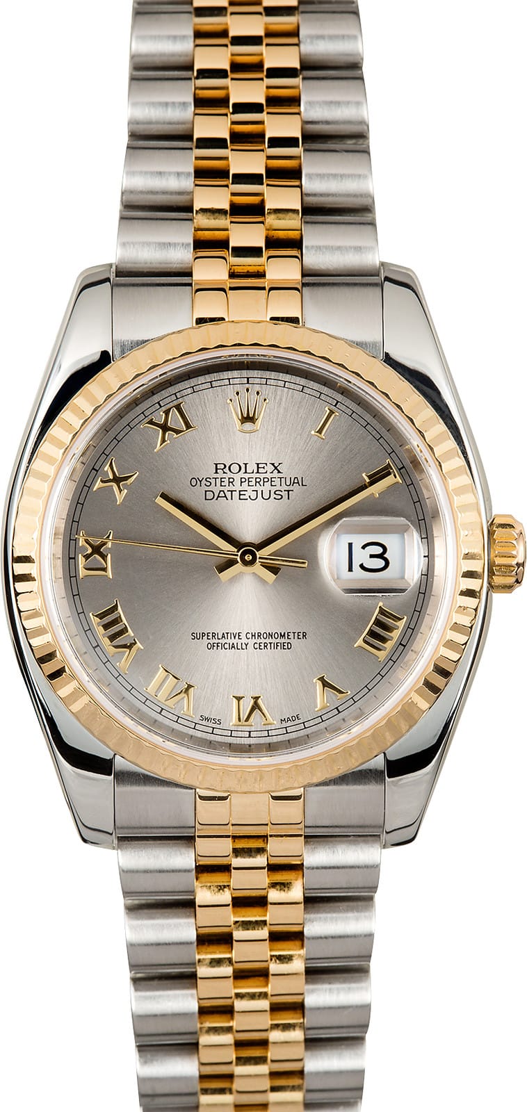 Rolex Datejust 116233 Silver Roman Dial