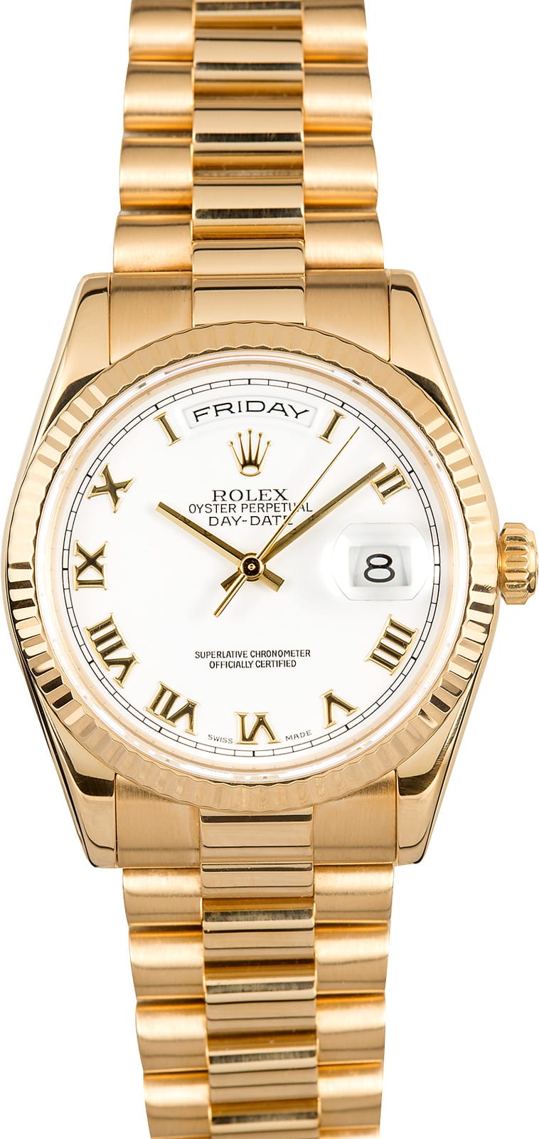 Rolex President 118238 White Dial