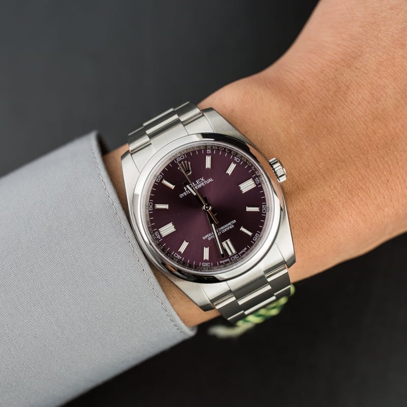 Rolex 116000 red grape sale